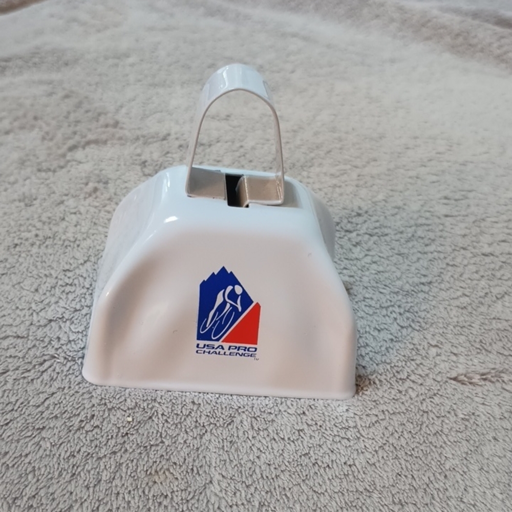 White USA Pro Challenge Cowbell